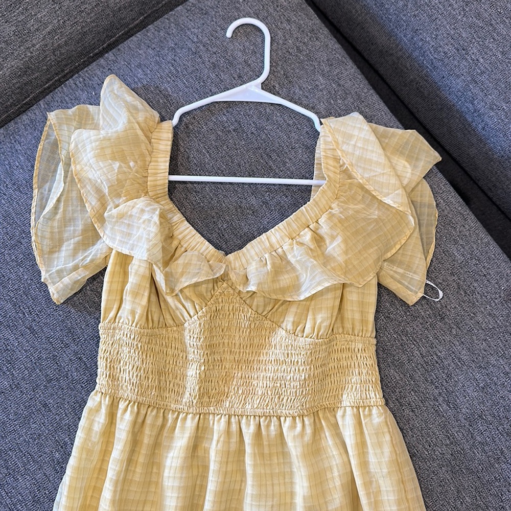 Sabo Skirt yellow long dress, Size Large, USA 8 NWT